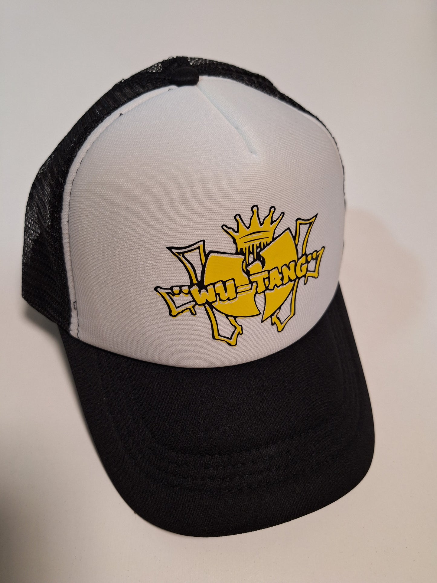 Wu-Tang Crown Graffiti Trucker Cap - Catch Body Customs