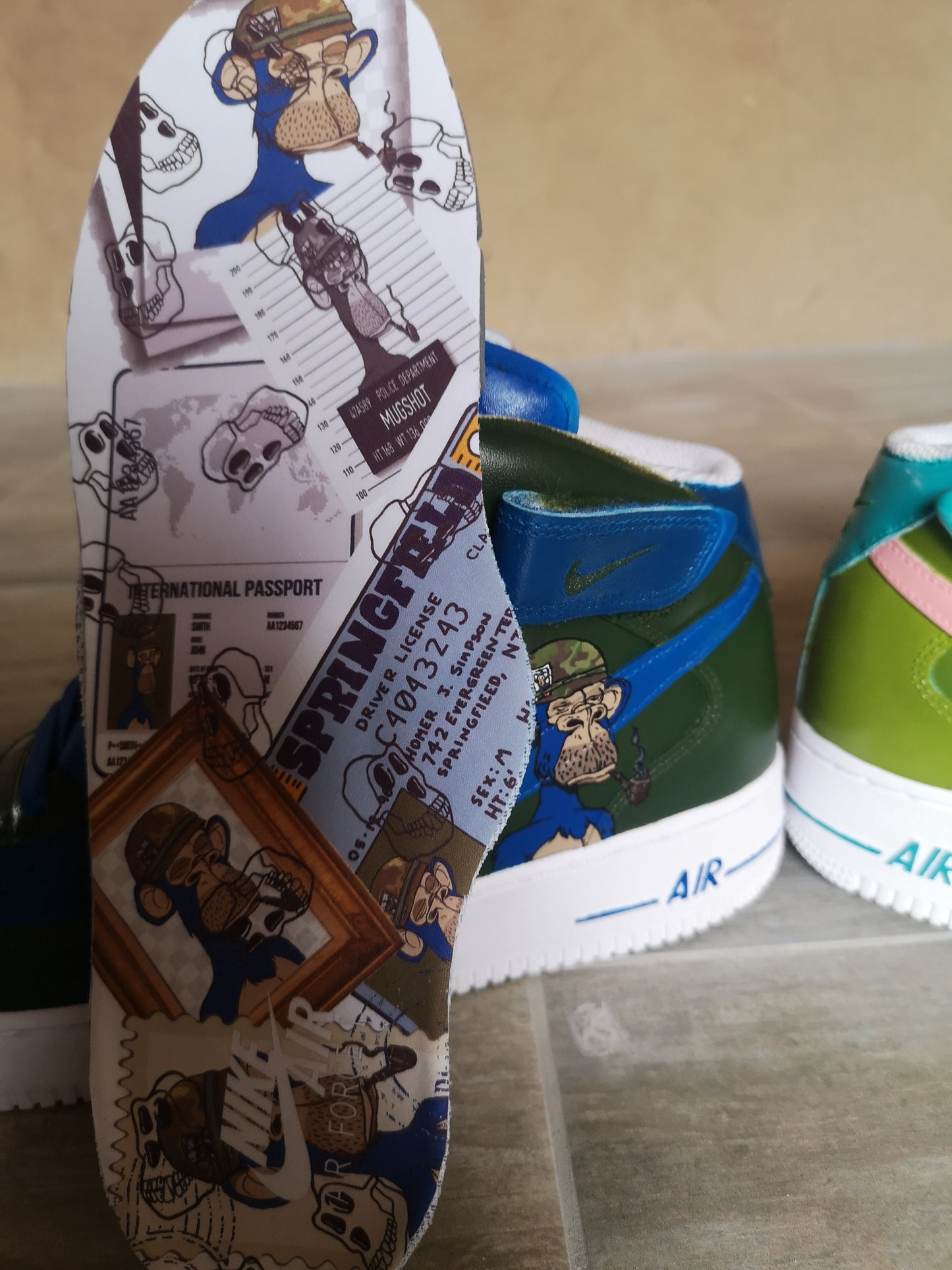 Ape Force 1 Sneakers - Catch Body Customs