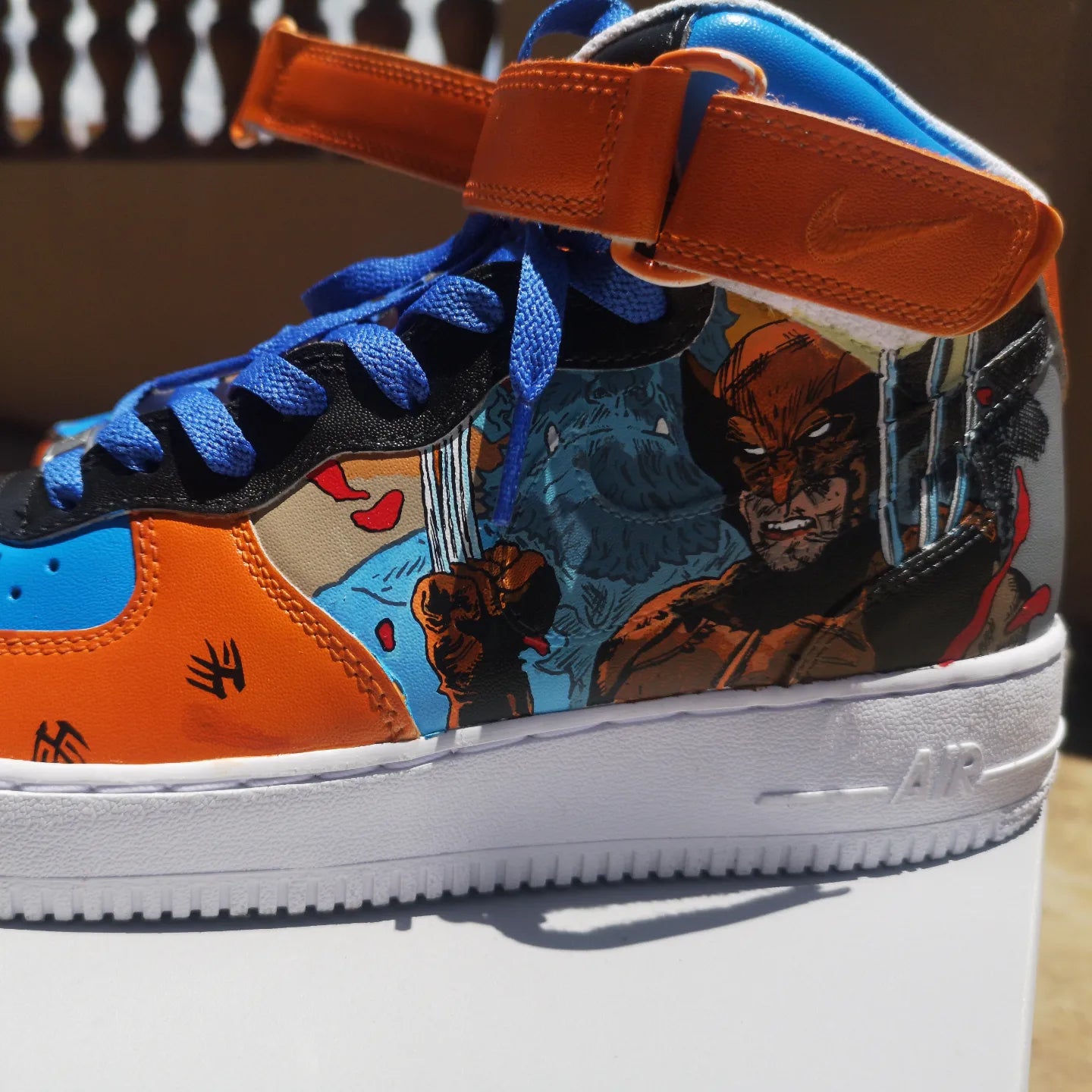 Meth vs Wolverine Air Force 1s - Catch Body Customs