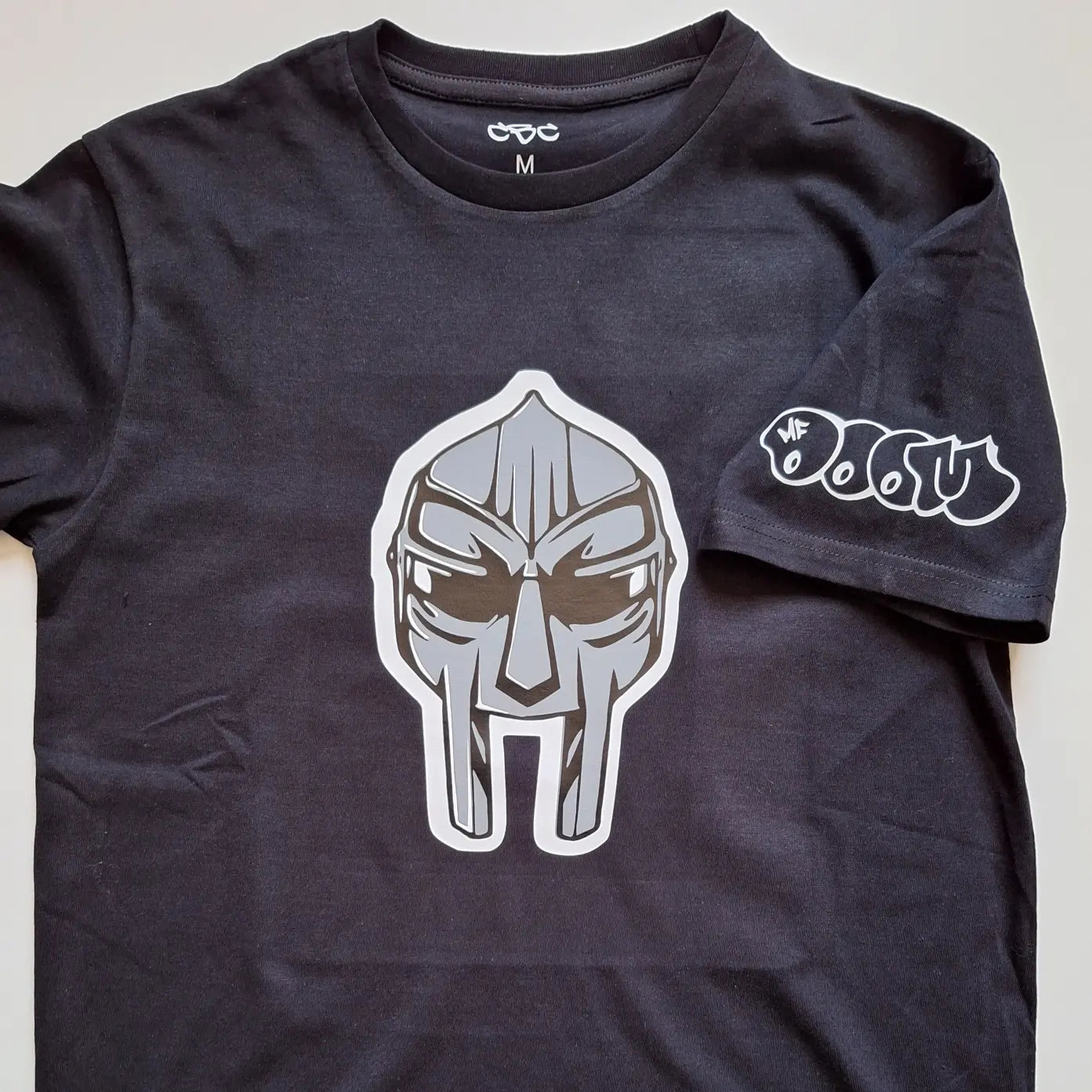 MF DOOM Mask Black T-Shirt - Catch Body Customs