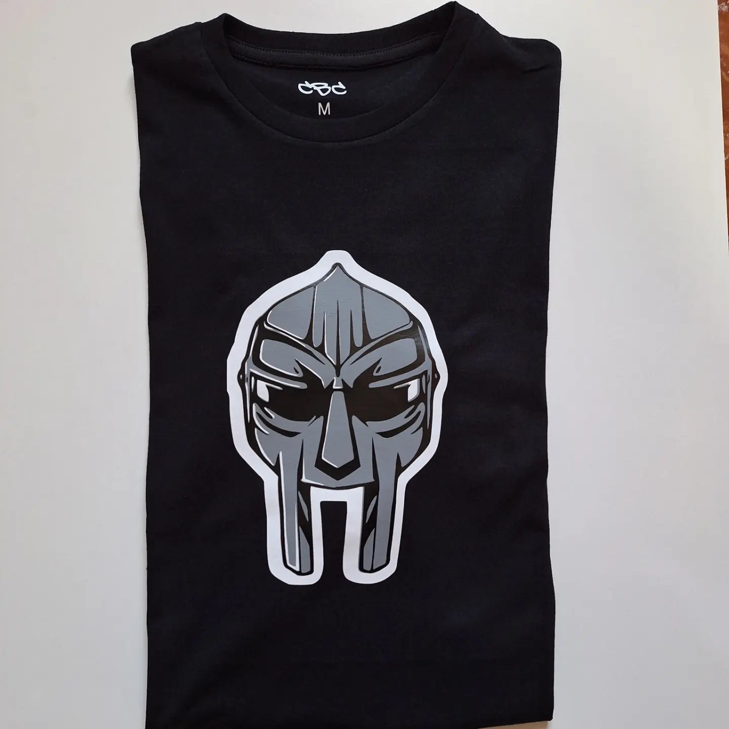 MF DOOM Mask Black T-Shirt - Catch Body Customs