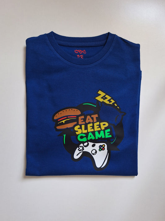 Eat, Sleep, Game T-Shirt - Catch Body Customs