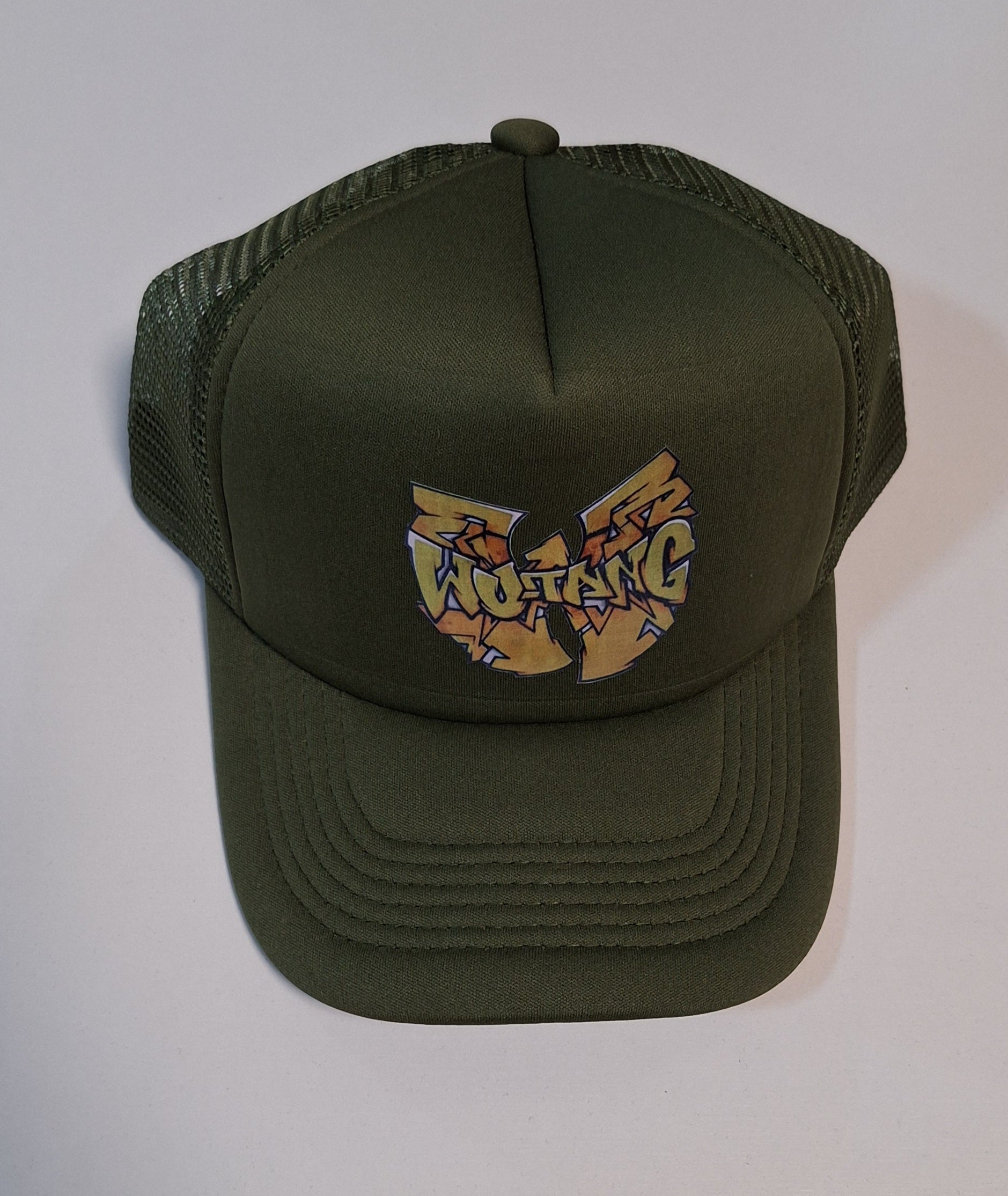 Wu-Tang Arrow Graffiti Trucker Cap - Catch Body Customs