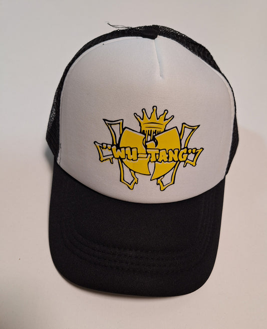 Wu-Tang Crown Graffiti Trucker Cap - Catch Body Customs