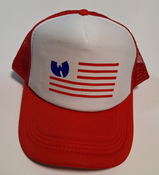 Wu-Tang Flag Trucker Cap - Catch Body Customs