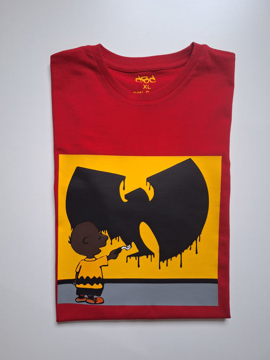 Charlie Brown Wu-Tang Paint T-shirt - Catch Body Customs